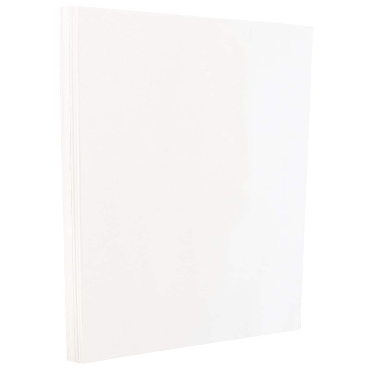 JAM Paper White Glossy 5 x 7 80lb. Cover Cardstock, 100 Sheets